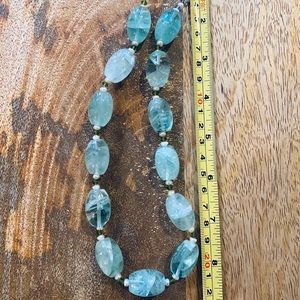 Stunning Aqua beaded necklace